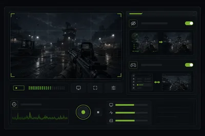 Stream-proof overlay setup for Warzone