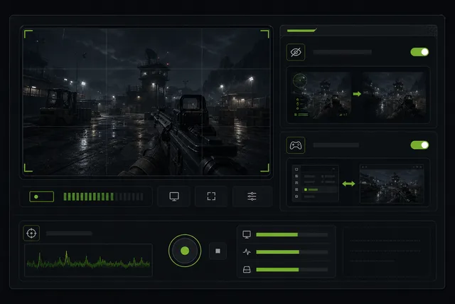 Stream-proof overlay setup for Warzone