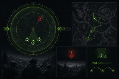 Trios radar setup for ranked rotations