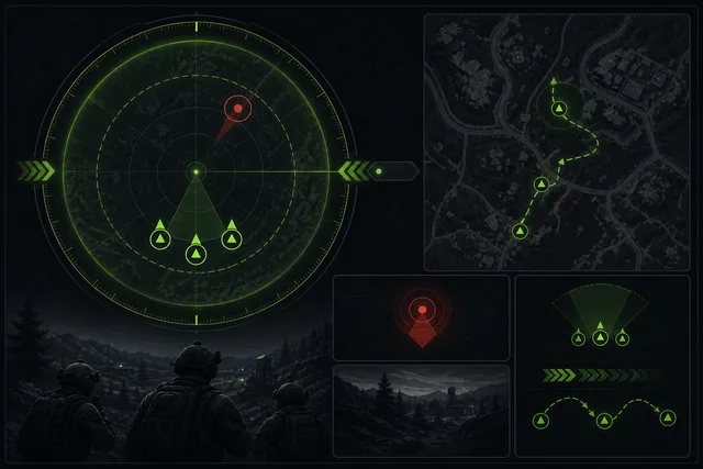 Trios radar setup for ranked rotations
