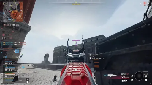 Warzone player ESP silhouette through iron sights